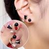 925 Silver Needle Green Flower Earrings For Women Korean Fashion Jewelry Trending Luxury Zircon Leaf Women's Stud Earrings