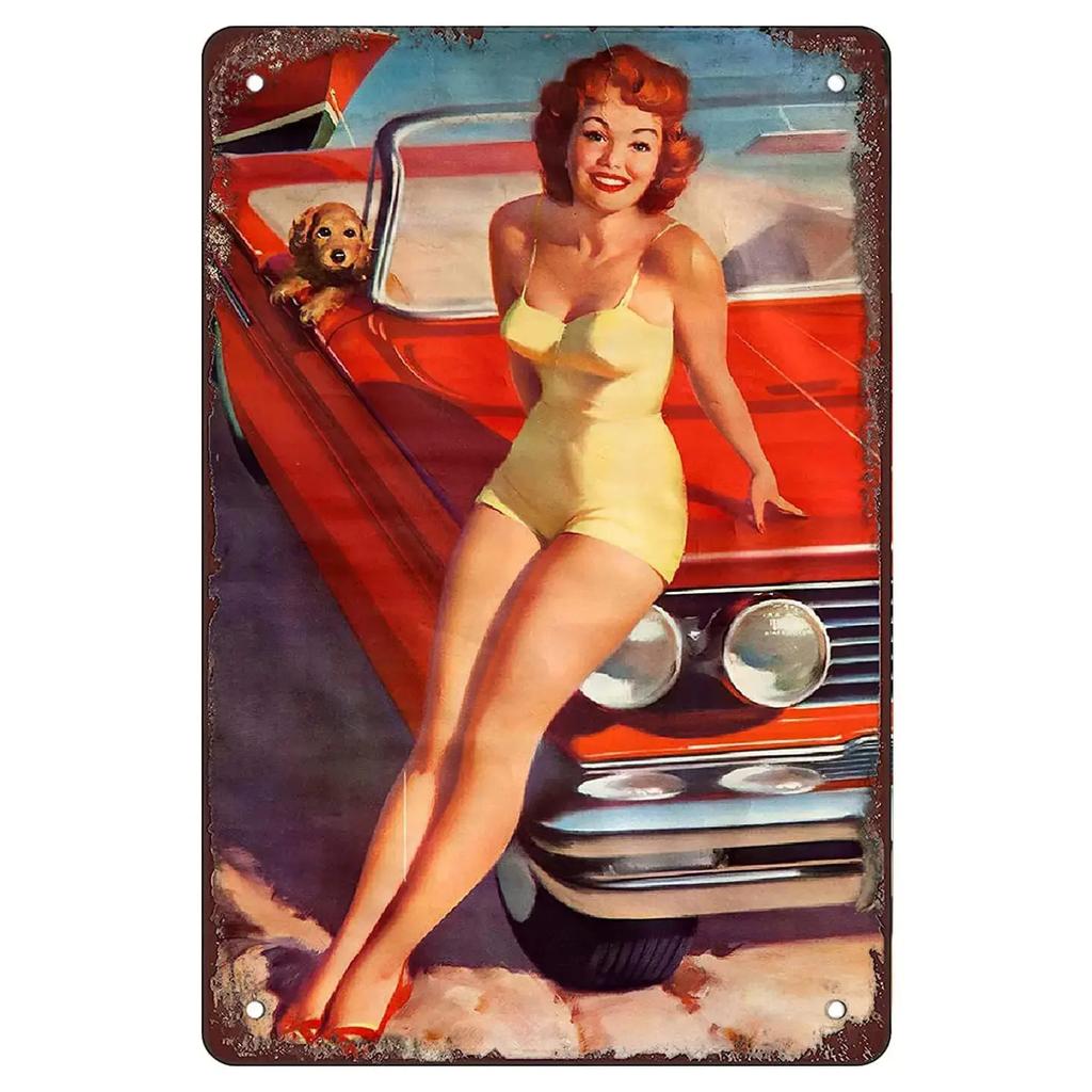 Metal Tin Sign Sexy Girls Women Figure Poster Modern Home Garage Decoration Vintage Shabby Wall Plate Signs Art Decor Plaques