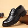 Black Leather Shoes Office School Boy Walking Shoes Comfort Elegant Classic Formal JZ-1885