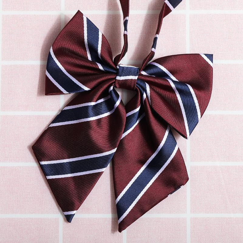 Jk Japanese Plaid Korean Version Of Collar Flower Graduate Female Collar Flower College Wind Streamer Jk Bow Shirt Accessories Sailor Suit