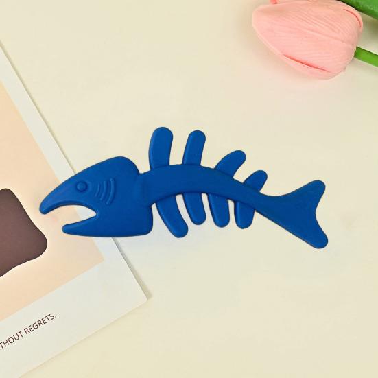 Gumová hračka pro psy Yousheng TPR na broušení zubů Design rybích kostí Odolná proti kousnutí odolná proti kousnutí, elastická žvýkací kost pro psy