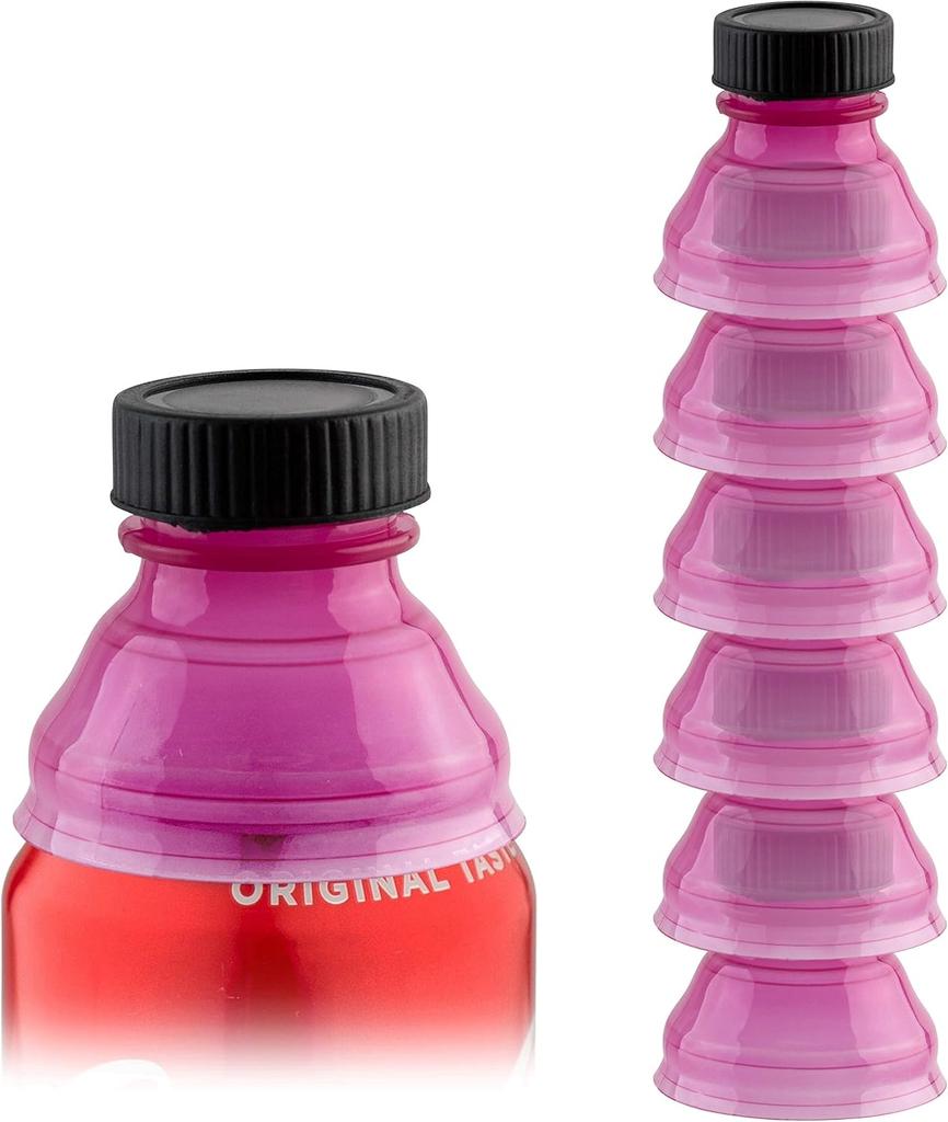 Reusable Soda Can Lids - Spill-Proof, Snap-On Covers for Freshness and Protection, Set of 6 Colorful Can Toppers