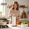 Talos Wooden Paper Towel Holder, One-Handed Operation Dispenser, Freestanding Countertop for Kitchen Bathroom