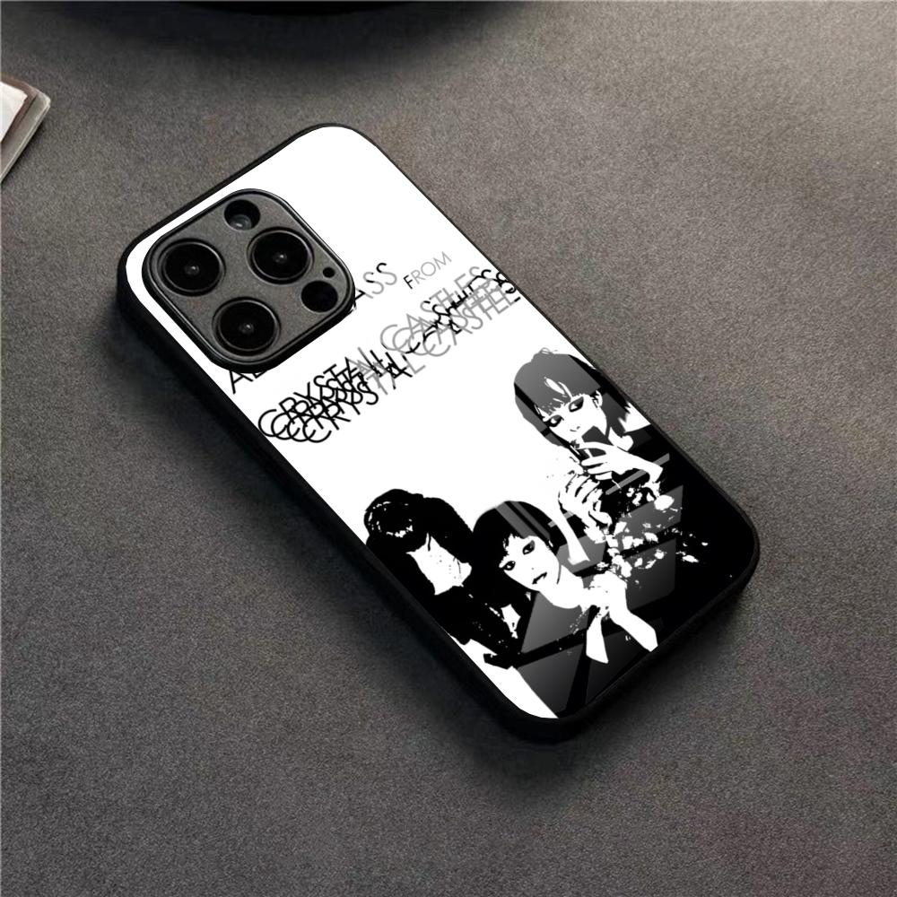 Band C-Crystal Castles Phone Case For IPhone 17 16 Pro 15 Pro Max 14 13 12 11 X XR XS Max Plus SE Glass Cover