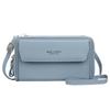 Borsa a tracolla mini da donna con doppia cerniera stile coreano - Porta telefono cellulare e portafoglio quadrato piccolo di alta gamma