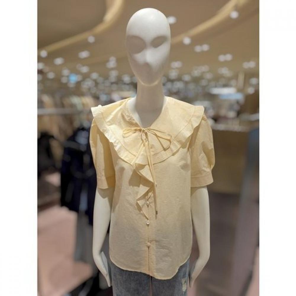 

Cc Collect. Tie Ruffle Half Sleeve Blouse C262psc331 LE/55