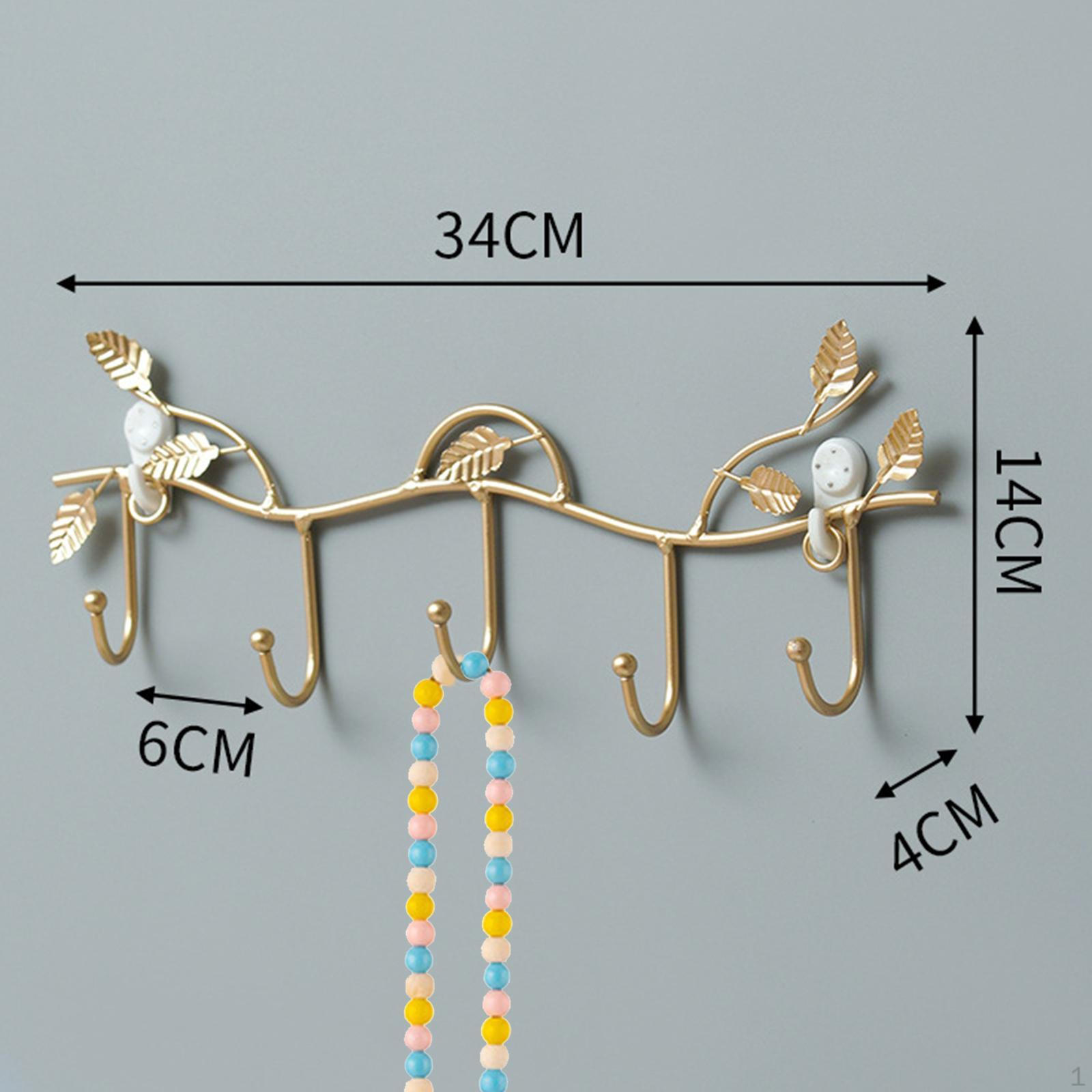 

Железный художественный стеллаж для ключей, настенный крючок, декоративный, креативный, простая установка, пальто и шляпа золотой