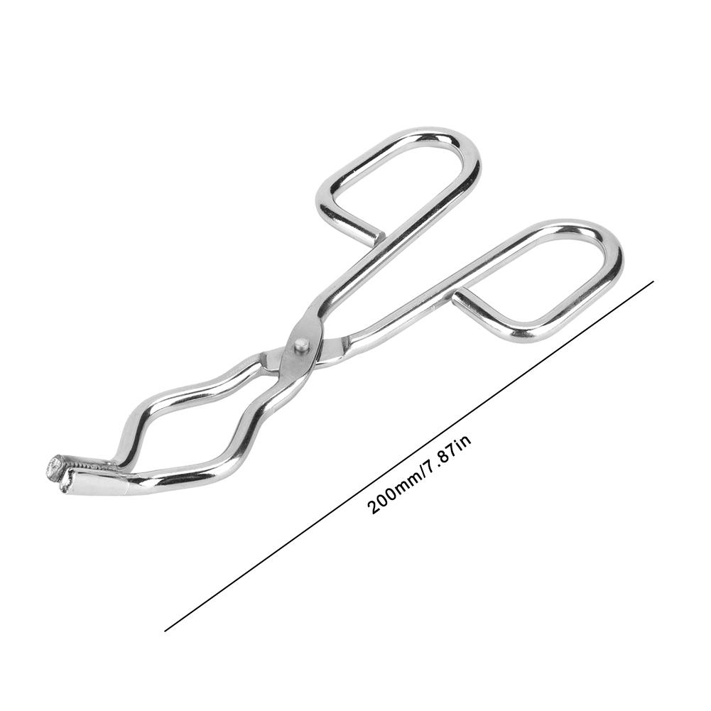 Stainless Steel Crucible Forceps Clamp Beaker Holder Pliers with Aircraft Class Rivet
