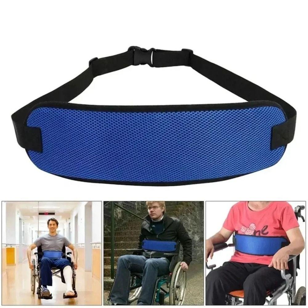 Reusable Wheelchair Seat Belt Quick Release Buckle Fixation Harness Safety Binding Band  Outdoo