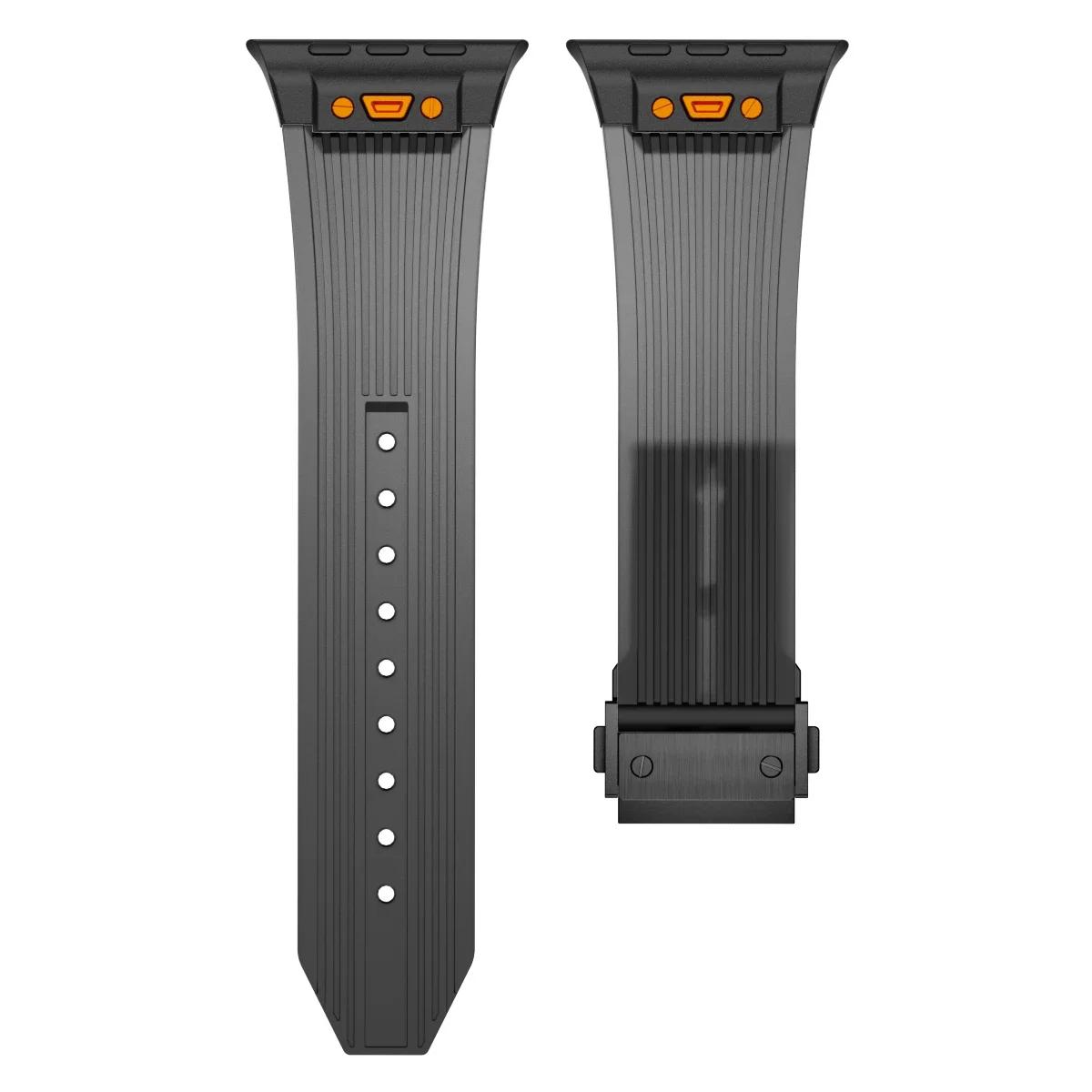 

Soft Sport Rubber Band for Apple Watch Ultra 3 2 49mm Series 11 10 46mm Strap for Iwatch 9 8 7 6 5 4 SE 3 44mm 45mm Bracelet 44mm 45mm 46mm