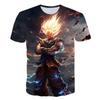 Children's Dragon Ball Series 3D Digital Printed Boys' Casual and Comfortable Round Neck Short Sleeved T-shirt