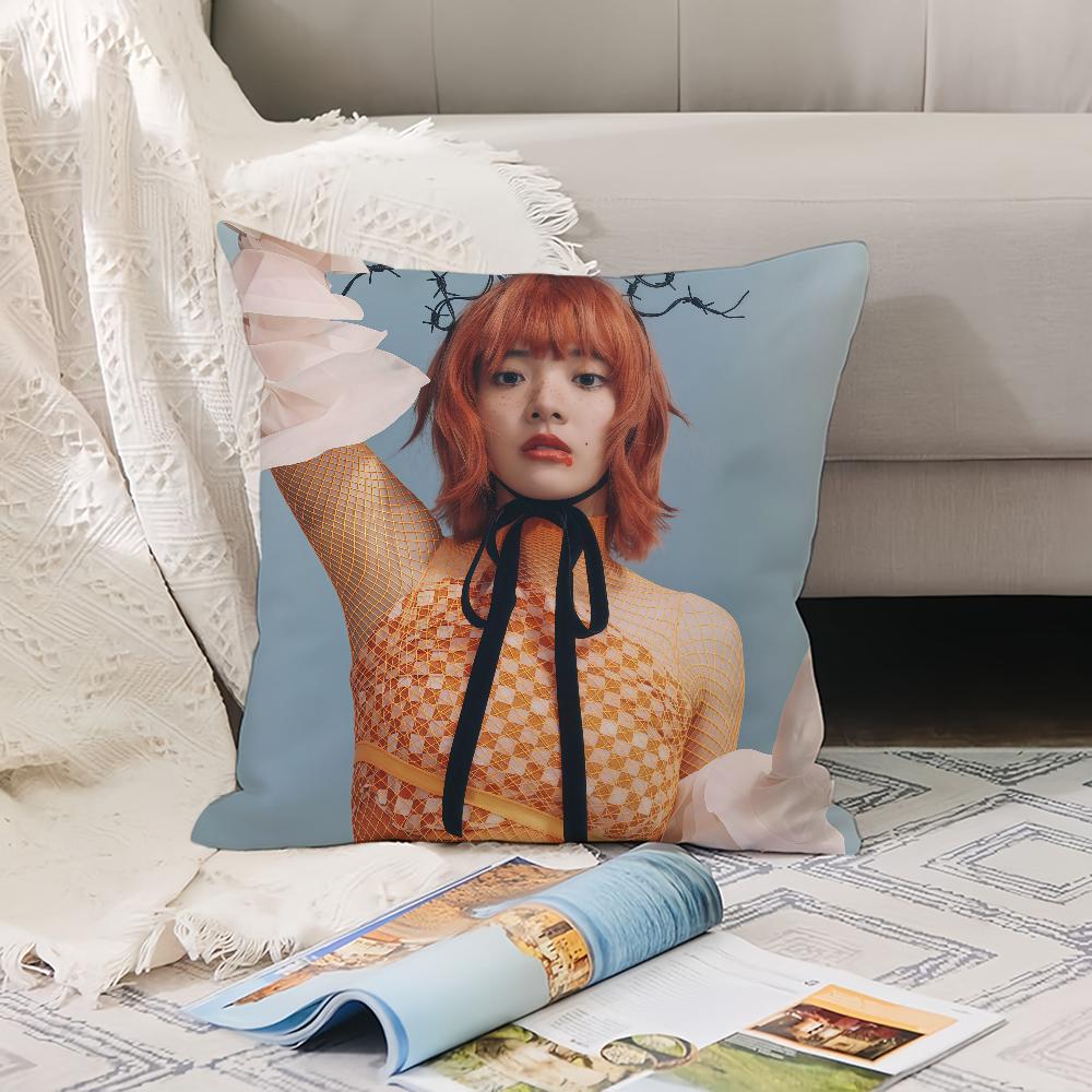 Japanese Singer Aimyon Pillow Case Office Cushions Suitable For Sofa Car Bedroom Decorative Cushion Cover
