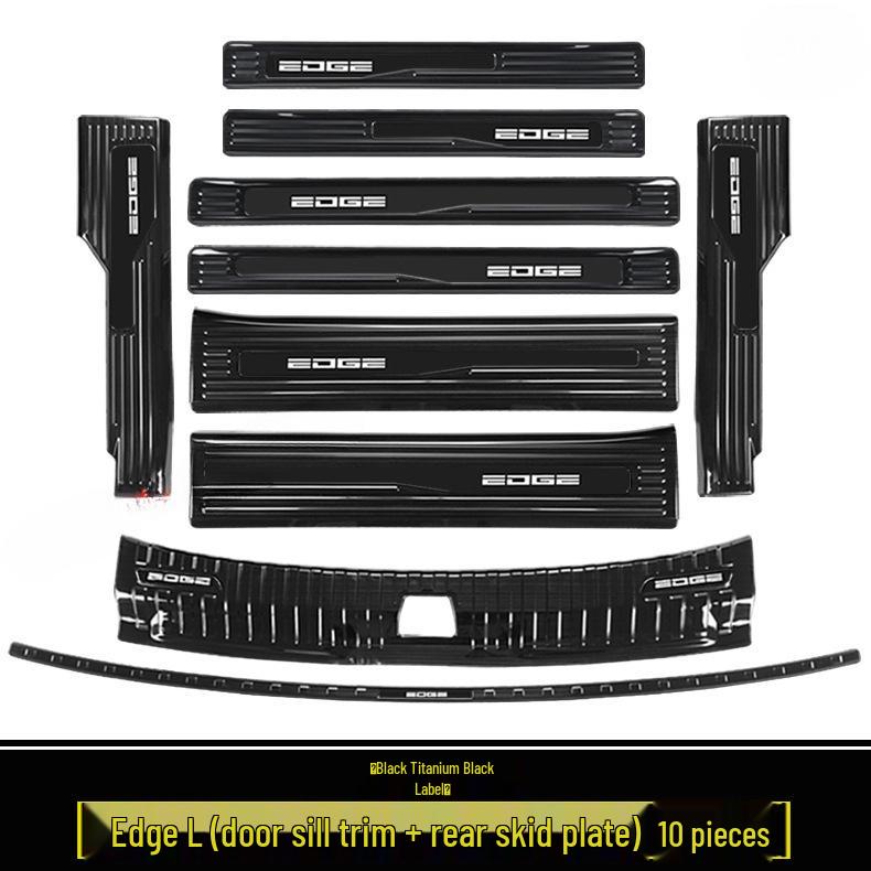 2023-2025 Ford Edge L: Door Sill Strips, Welcome Pedals, Stainless Steel Trunk Protector, Decorative Stickers