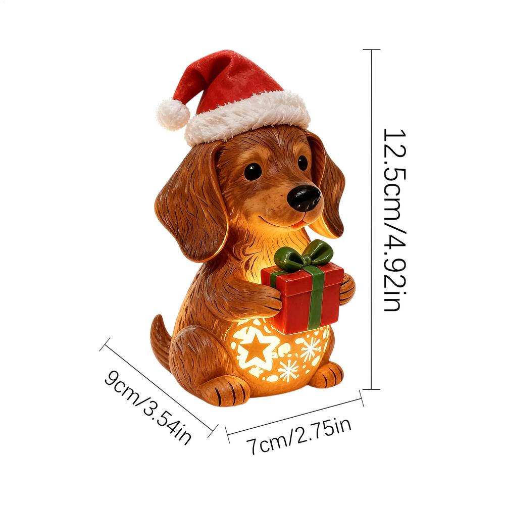

Christmas Dog Lamp LED Night Light Ambient Lighting Decor Gift for Nursery Bedroom Living Room Desk Bedside Table Shelf Decor