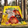 1 Stück Angry Birds Outdoor Weiche Decke Ultra Plüschig, Warm, Vielseitig und Pflegeleicht für Camping, und