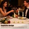 4/6 Pcs Metal Candle Holders Fashion Table Decoration Candlestick Creative Tabletop Taper Candle Stick Stand for Home Decoration