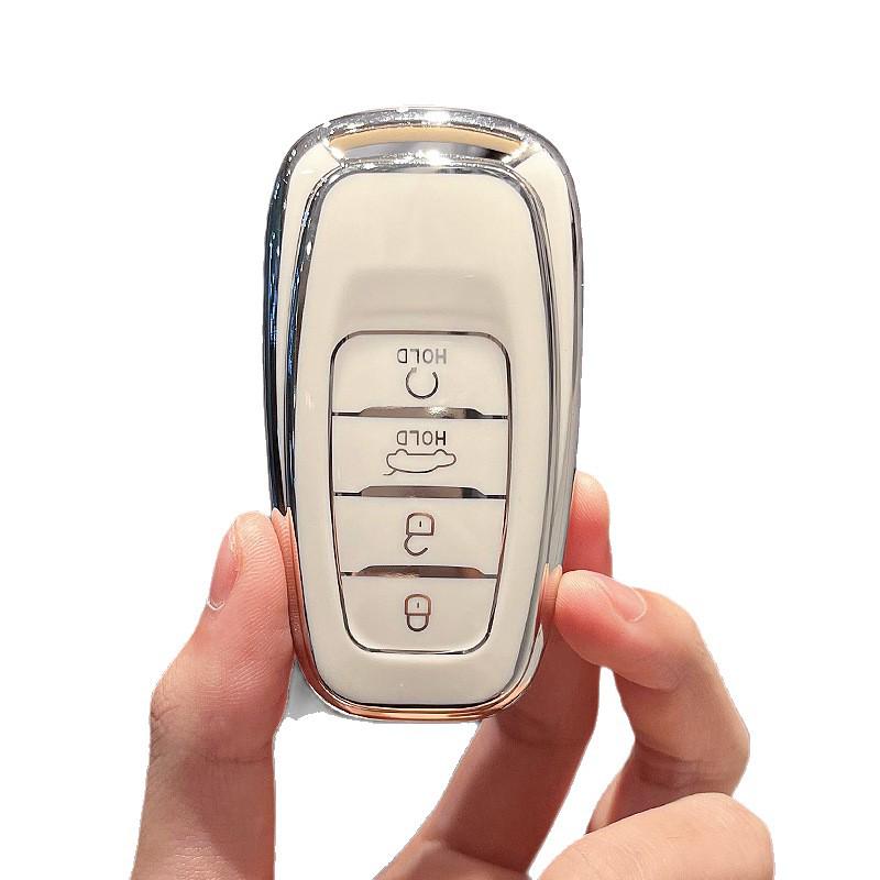Luxury Key Case for 2022 FAW Hongqi H9, H5, HS7, EHS9, HS5, H7 - Premium Car Key Cover