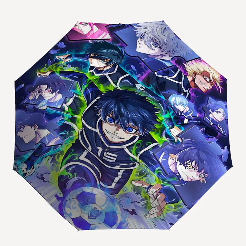 1pc Anime Characters Puzzle Umbrella: Automatic Opening & Closing, Foldable Design, Iron Frame, Outdoor Use, Gift for Fans, Travel, Daily Use, Festiva