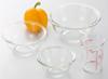 iwaki AGC Techno Glass Glass Bowl 3 with Measuring Wide Mouth Design for Easy Low Center of Gravity for (Iwaki) Heat-Resistant Set, Round, Pieces,