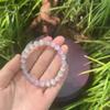 1pc Pink and purple cat's eye bracelet symbolizes wealth and prosperity jewelry gift for women perfect for all seasons
