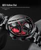 SVJ2021 RS8 Men's 3D Brakes Hollow Dial Sports Car Black Waterproof Watch