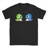 Retro T-shirt With Pixelated Design Of Bubble Bobble Dragons