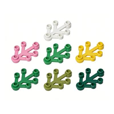 55 pièces Blocs de construction compatibles MOC 2423 Blocs de construction à petites particules 4x3 Branches et feuilles de plantes Jouets DIY pour enfants