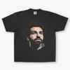 Grafické tričko Mohamed Salah – Fotbalové Streetwear tričko s podpisem – Prémiové bavlněné unisex tričko