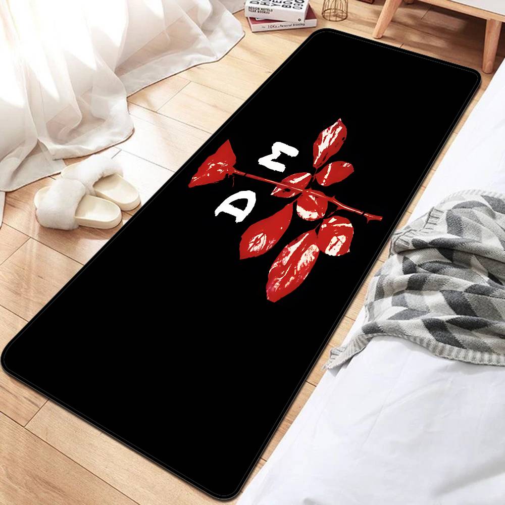 

D-Depeche Mode Rock Band Hallway Carpet Washable Non-Slip Living Room Sofa Chairs Area Mat Kitchen Doormat Area Rug 40x60cm
