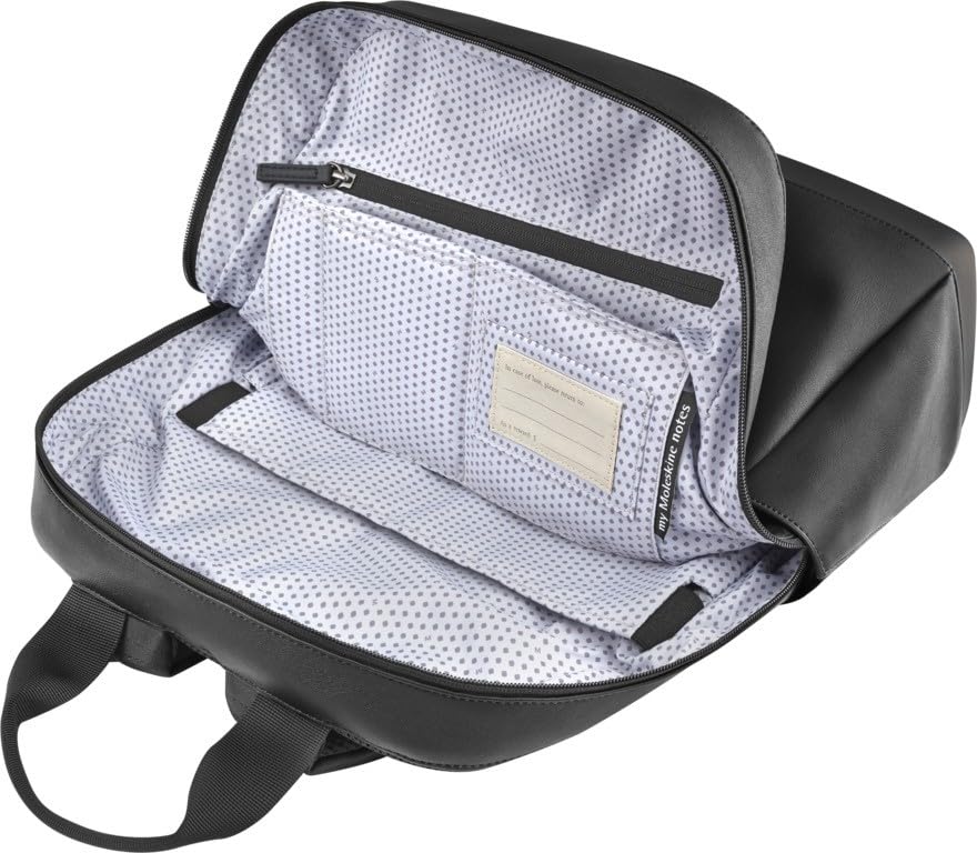 Moleskine Classic Backpack, 15-inch Laptop Storage, Men's, Black, Model ET23C2BKBK, One Size