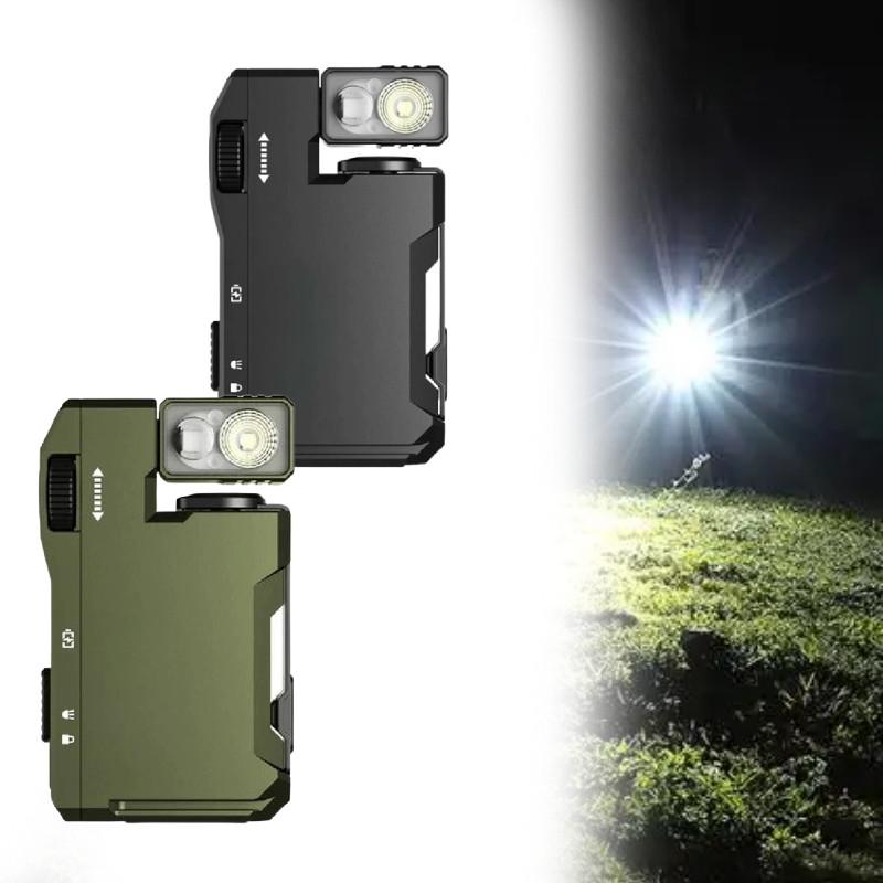 Edc Rechargeable Flashlight With 400 Lumens Compact Portable Light For Outdoor Use