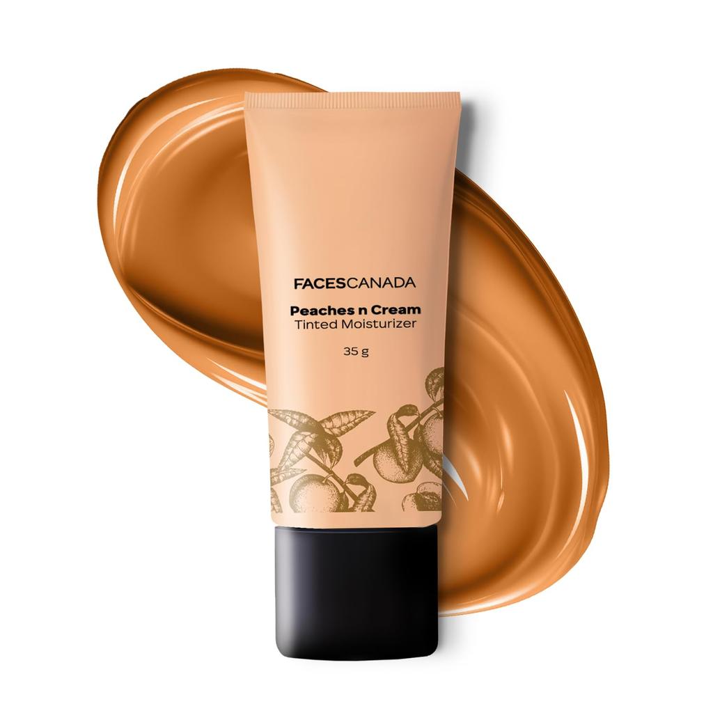 FACES CANADA Tinted Moisturizer - Peaches N Cream - Honey Beige 03, 35g | Hydrating, Lightweight, Non-Oily with Natural Glowy Finish | Sheer Builda