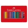 Shachihata Faber-Castell Watercolor Colored Pencils, 48-Color Set, Flat Can, TFC-WCP/48C