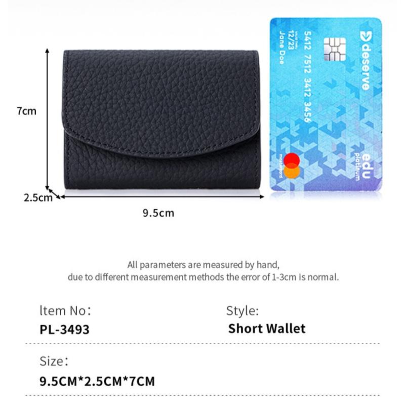 RFID Small Leather Wallet for Women with Coin Pouch Compact Trifold Mini Pocket Wallet with Cash Slot and Card Holders