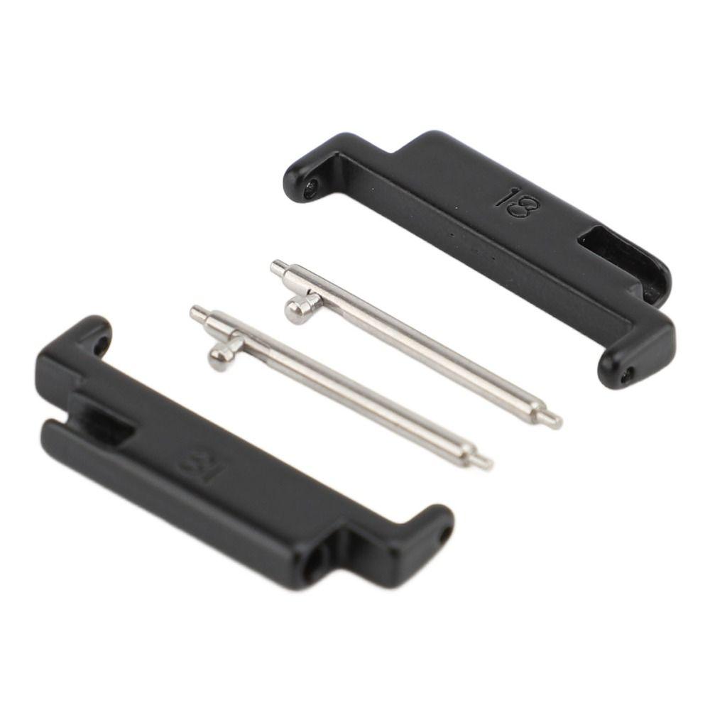1 Pair Black Color Watch Strap Connection Adapter  Watch Band Replacement