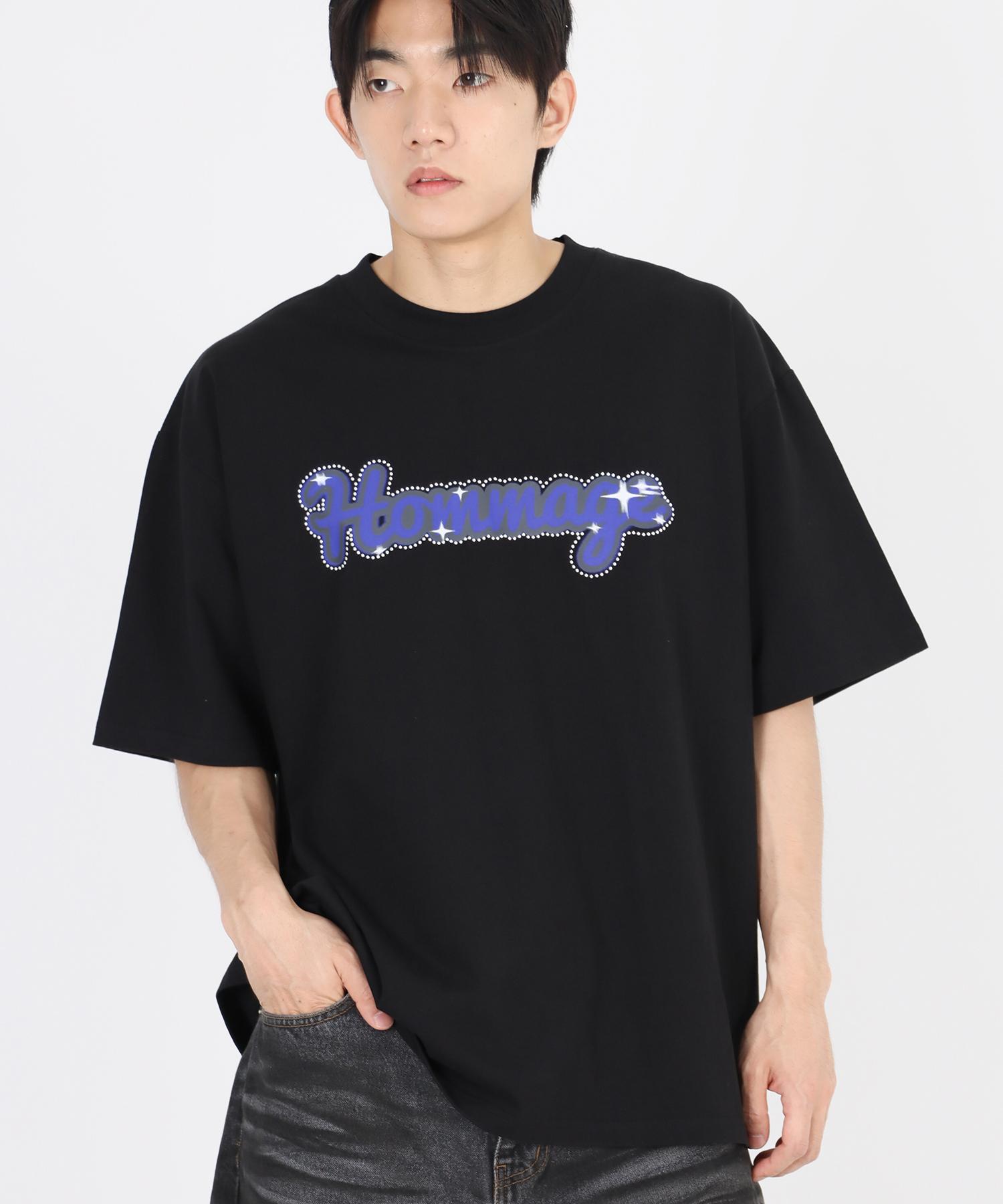 Row Lab Hommage Beaded Short Sleeve T-Shirt - Black M