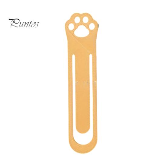 Non-scratch Book Marker Cat Paw Bookmark, 3D Printed One-Piece Mold, Elastic Stable Smooth Edge Bookmark Hold Hollow Clip for Reading Accessory