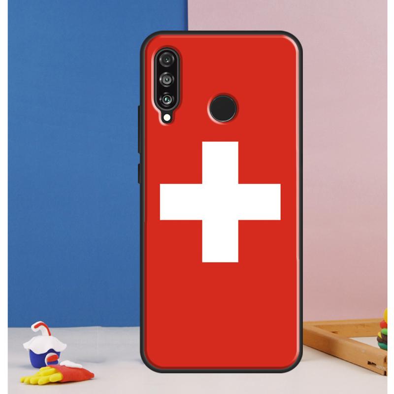 Switzerland Swiss Flag Case For Huawei Nova Y70 Y60 Y90 Y61 Y91 Y72 Y73 12s 12i 11i 8i 9 10 SE P30 P40 Lite P60 Pro