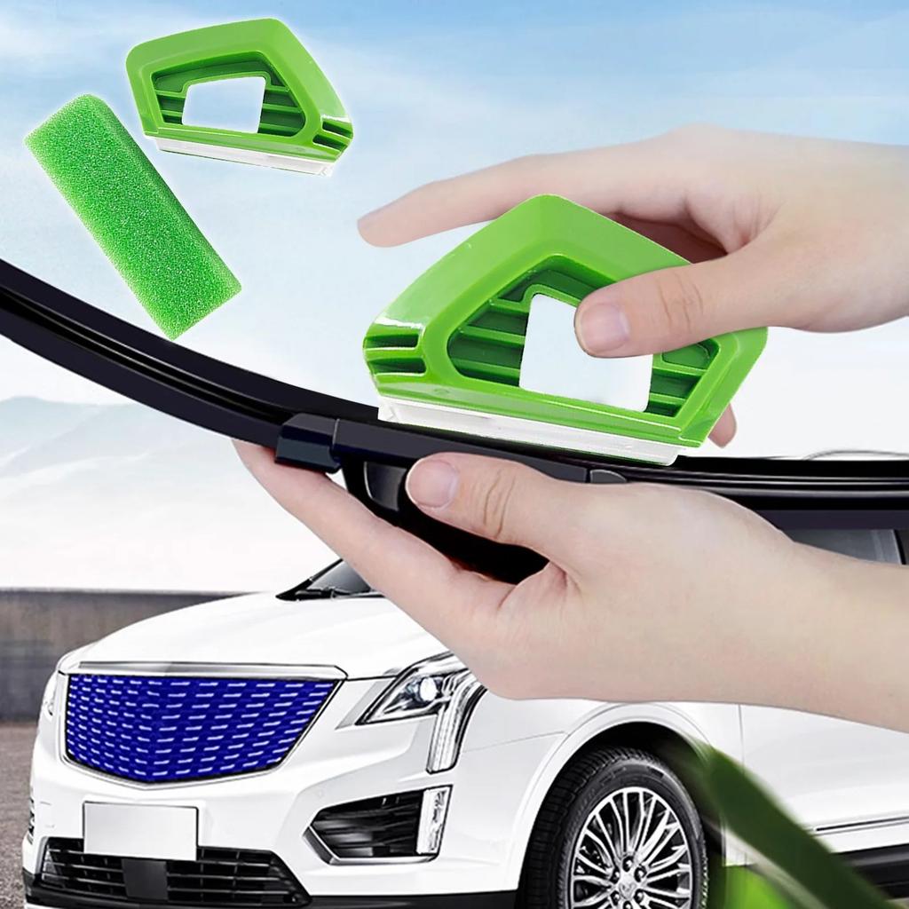 Windshield Wiper Tool, ABS Vehicle Windshield Wiper With Sponge, Portable Ergonomic Cleaning Tool For Windshield Cutter, Universal