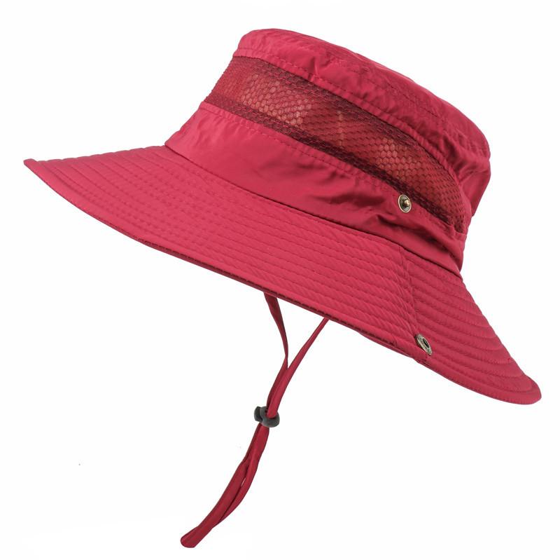 Neuer Herren- und Damen-Bucket Hat mit breiter Krempe, Sonnenhut für den Außenbereich, Sonnenschutz, Fischerhut, schnelltrocknender Sonnenhut