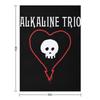 Alkaline Trio Punk Band Logo - Skull Heart Text Throw Blanket sofa bed Plaid Retros For Sofa Thin Blankets