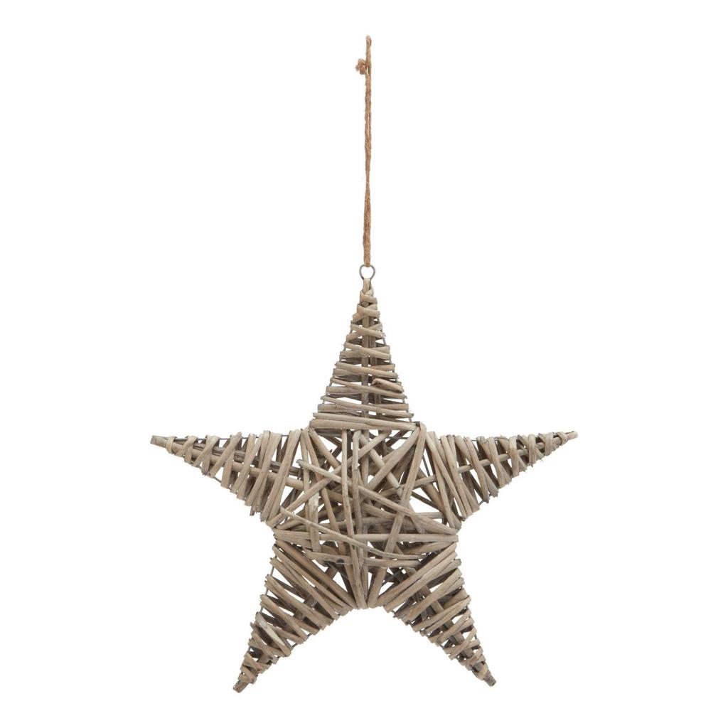 Hill Interiors The Noel Collection Wicker Star Christmas Decoration
