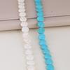 Peach Heart Synthetic Turquoise Beaded Flat Disc Jewelry Accessory