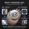 4PCS 60MM Car Emblem Badge Wheel Center Hub Cap Covers Auto Rim Cover For Hyundai Santa Fe Sonata Solaris Azera Creta I30 Ix25 Tucson IX35