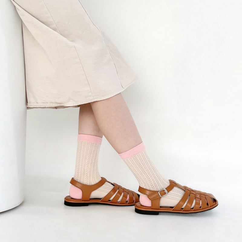 YELLOWSOCKS PUNCHING SEE-THROUGH BUTTER