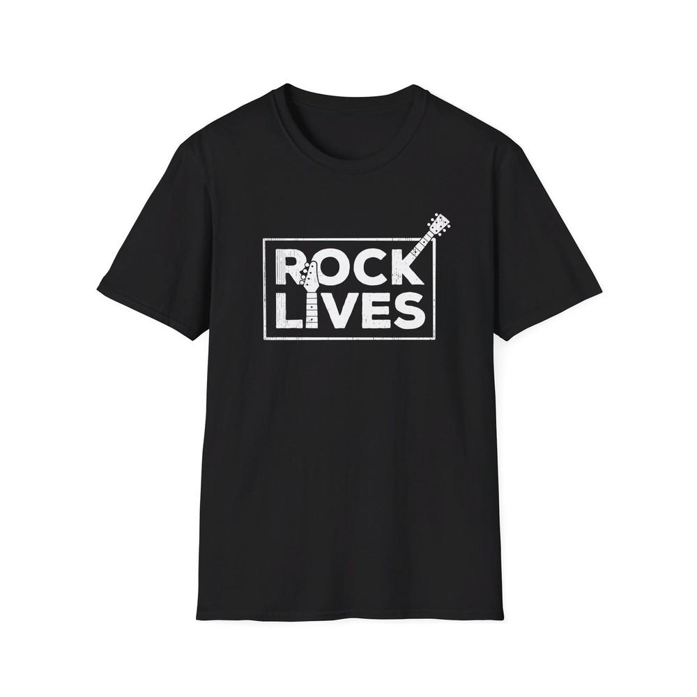 Rock Lives T-Shirt, Rock 'N' Roll Shirt, Hard Rock Shirt, Guitar Tee