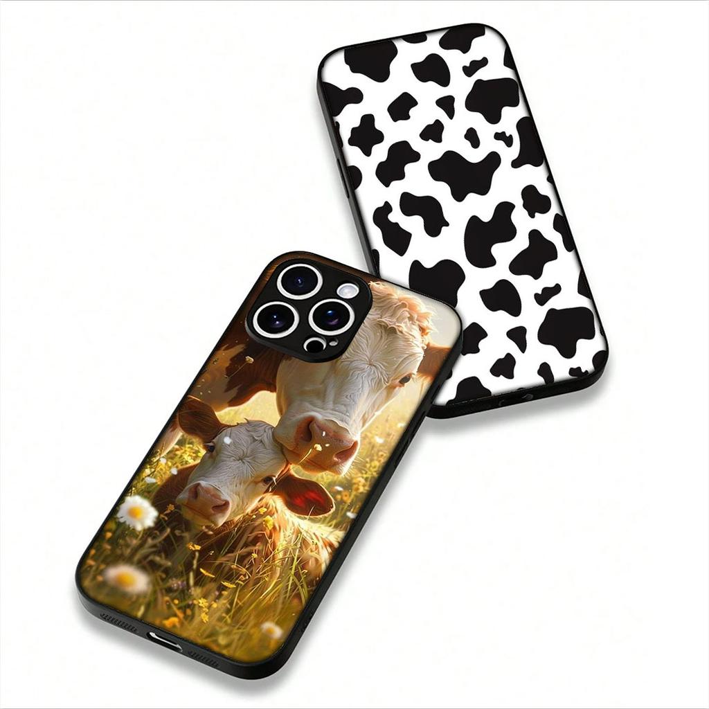 Funda Coque Cover for OPPO A80 A60 A40 A38 A79 A16 A17 A58 A78 A94 A95 A57 A15 A74 A53 A96 A98 Phone Case Cow Print Wallpaper