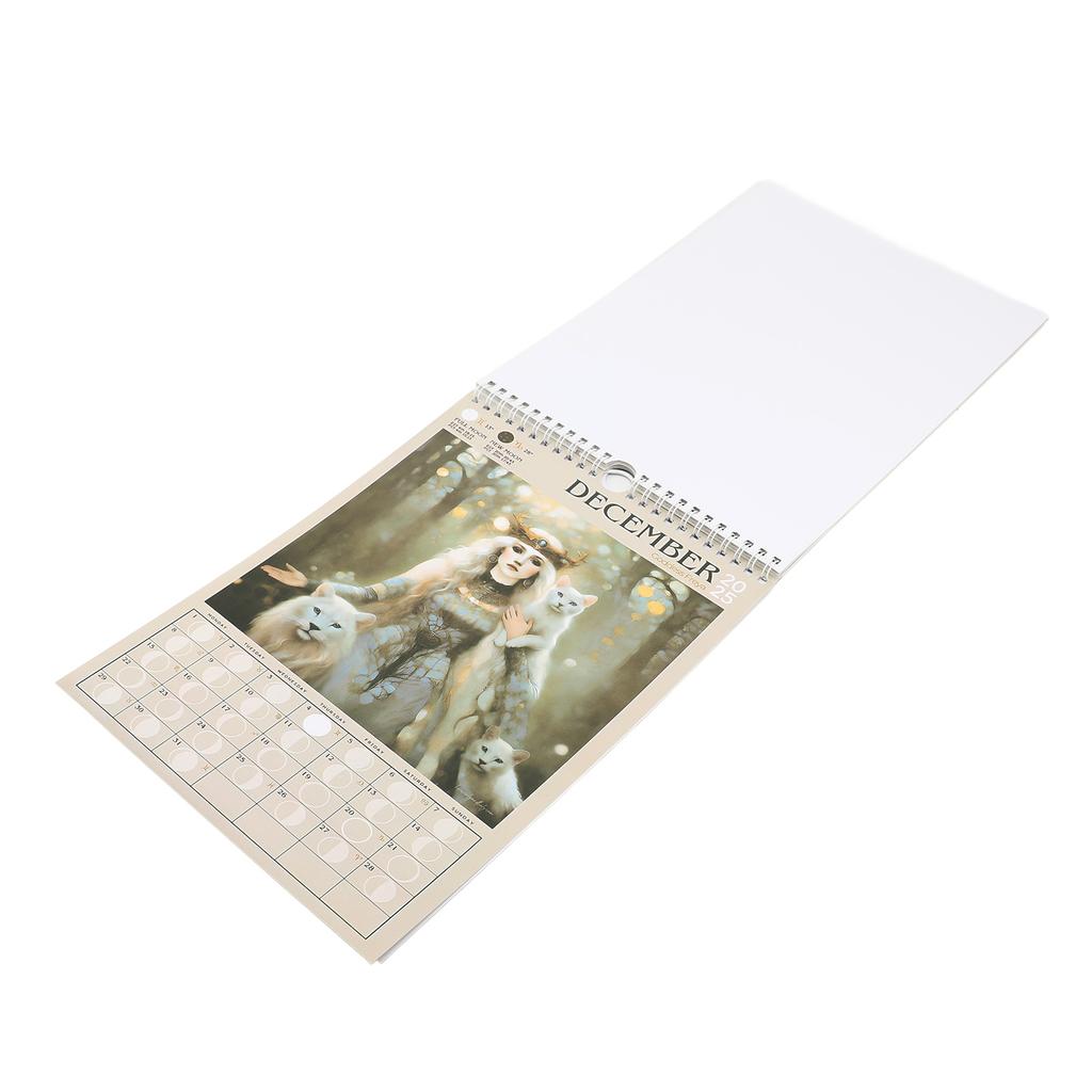Kalendář Válečné Bohyně 2025 Plánovač Nástěnný Zábavný Závěsný Dárkový Gag Silný Papír pro Přátele