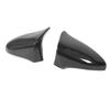2PCS Rearview Mirror Cap Carbon Fiber Pattern Door Wing Rear View Mirror Cover Replacement for