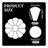 88 Pieces Flower Quilt Template Set Cardboard Paper Patchwork Templates Flat Petal